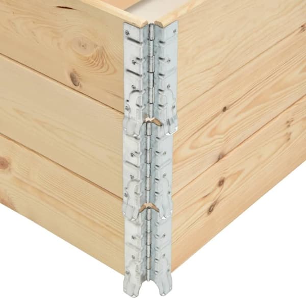 vidaXL Høybed 3 stk 60x80 cm heltre furu