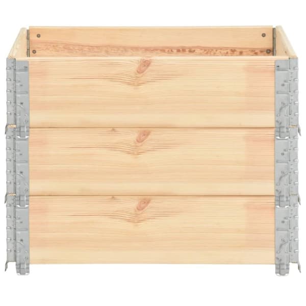 vidaXL Høybed 3 stk 60x80 cm heltre furu