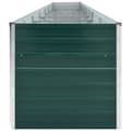 Miniatyrbillede 4 af 8: vidaXL hævet plantekasse 600x80x45 cm galvaniseret stål grøn