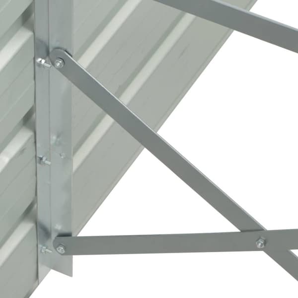 vidaXL Høybed galvanisert stål 600x80x45 cm grønn