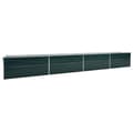 Miniatyrbilde 2 av 8: vidaXL Høybed galvanisert stål 600x80x45 cm grønn