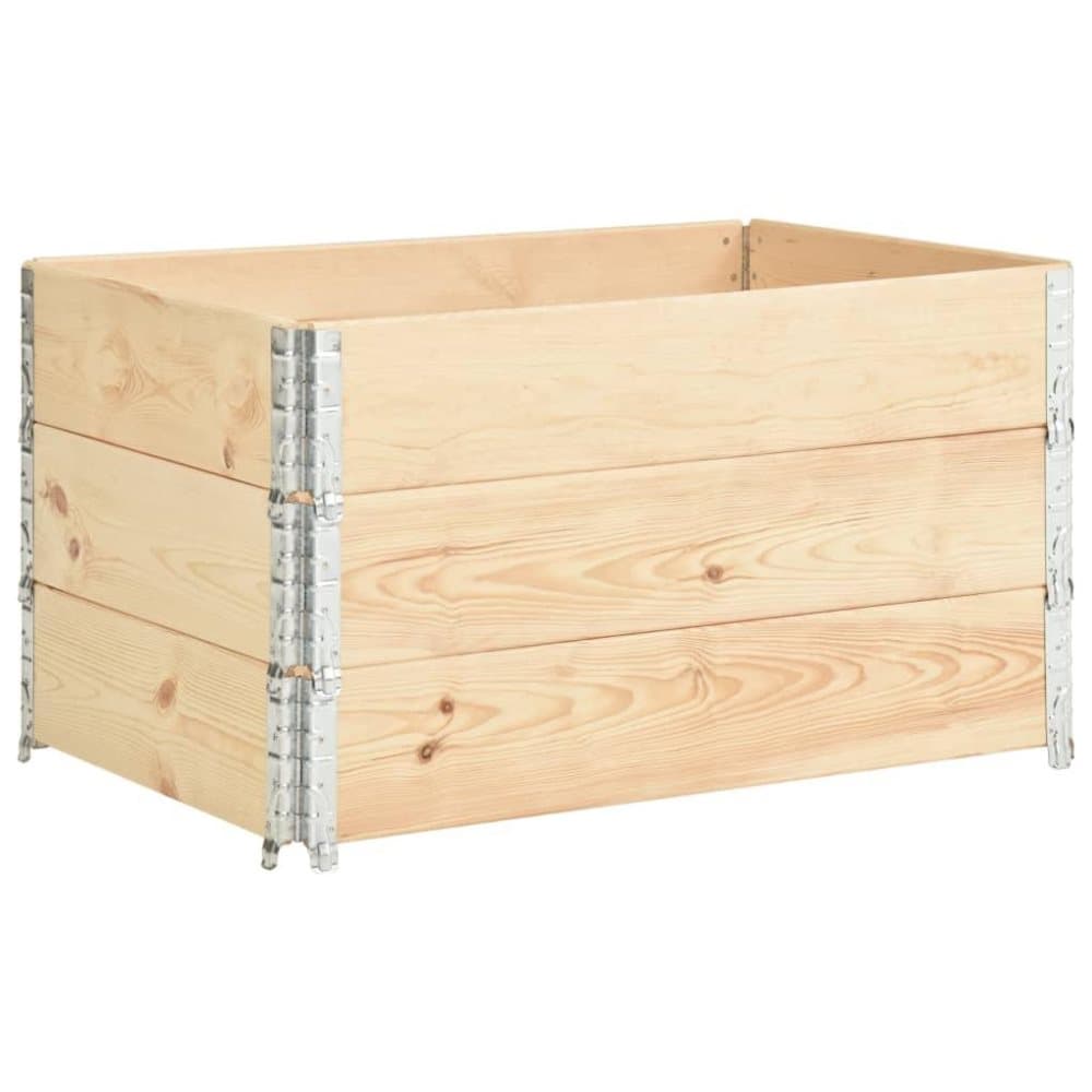 vidaXL Upphöjd odlingsbädd 3 st 50x100 cm massiv furu