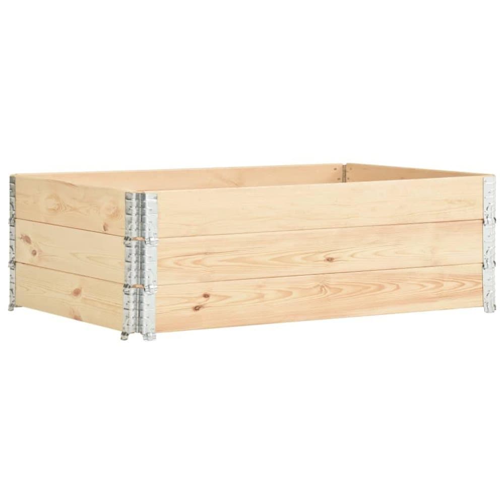 vidaXL Upphöjd odlingsbädd 3 st 50x150 cm massiv furu