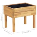 Pikkukuva 7 / 7: vidaXL Korotettu kukkalaatikko 50x40x45 cm täysi akaasiapuu