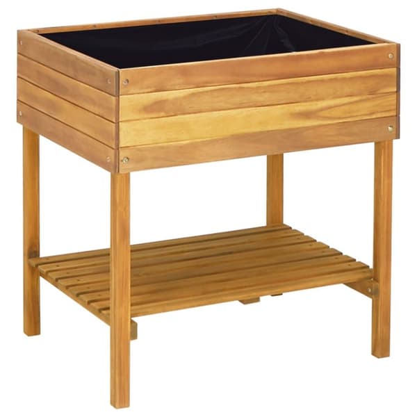 vidaXL Hevet plantekasse 78,5x58,5x78,5 cm heltre akasie