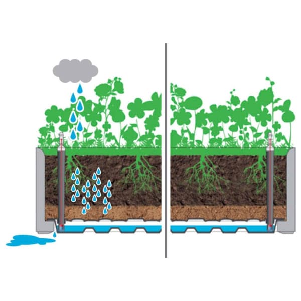 vidaXL Høybed med espalier og selvvanningssystem mocca