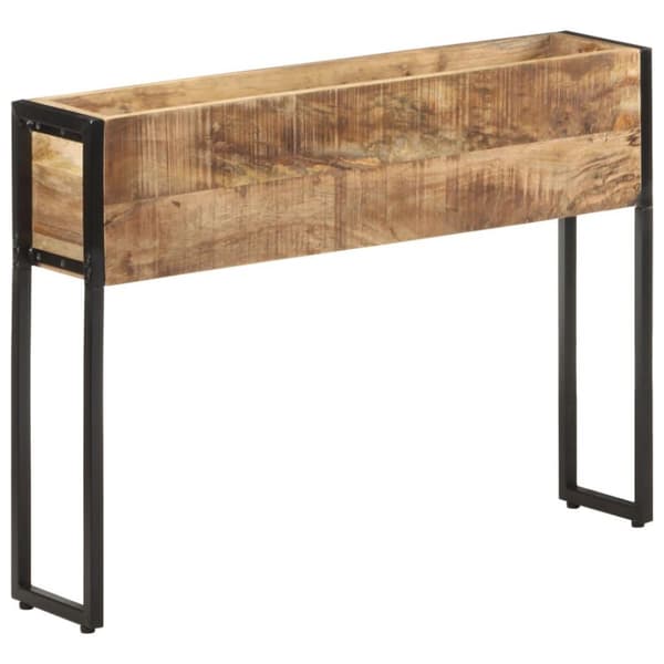 vidaXL Odlingslåda 90x20x68 cm grovt mangoträ