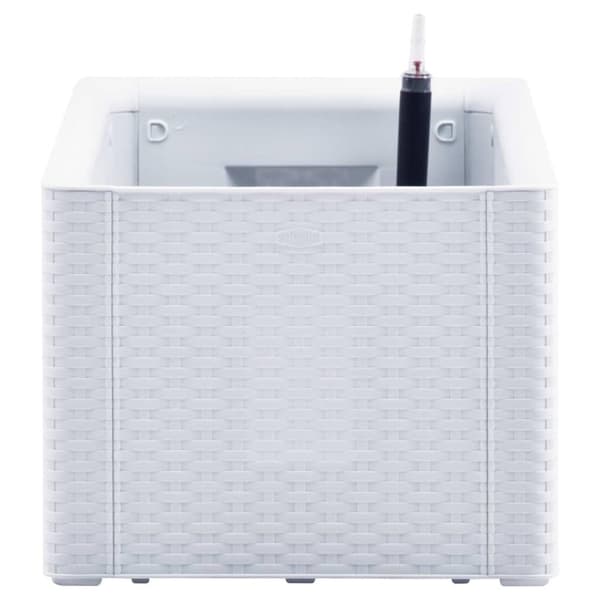 vidaXL højbed med automatisk vandingssystem 100x43x33 cm hvid