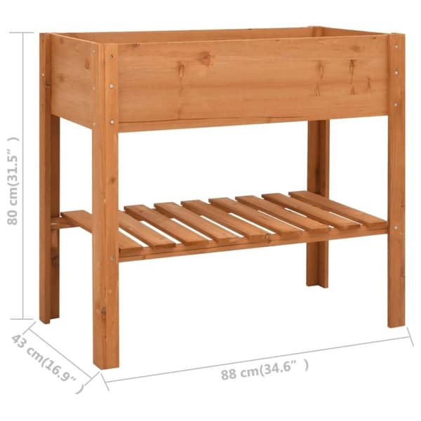 vidaXL Plantekasse 88x43x80 cm gran