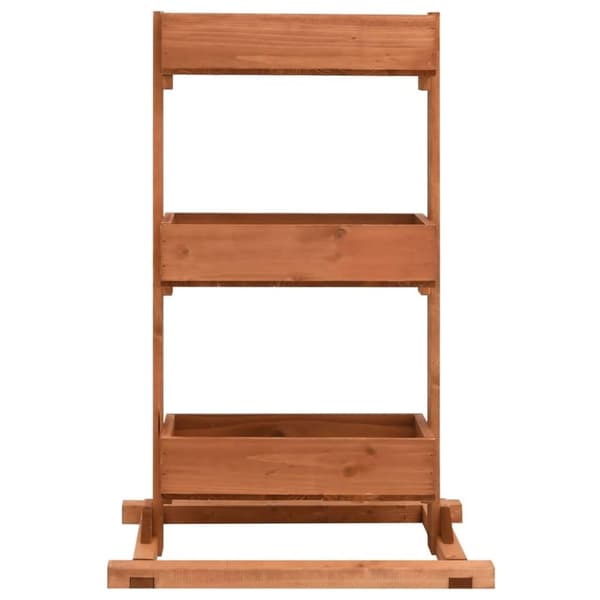 vidaXL Odlingslåda 52x30x78 cm granträ