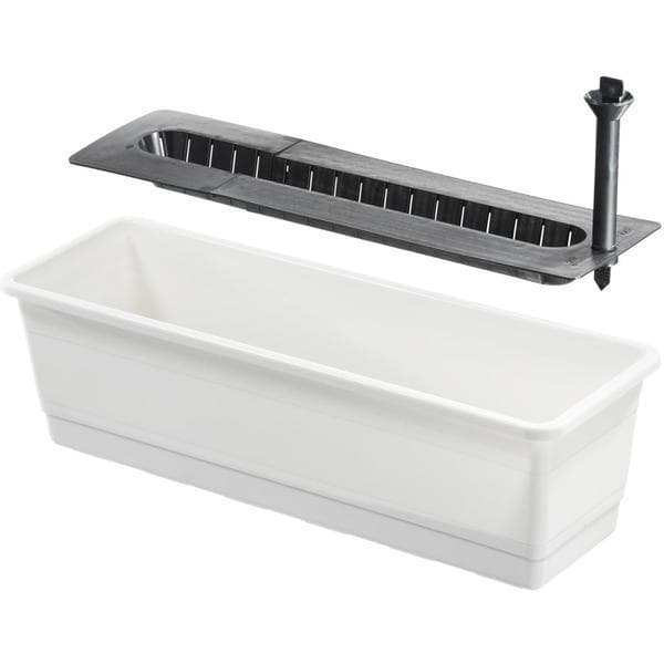 Balkonglåda 55 cm återvunnet material Orthex Vit 55cm