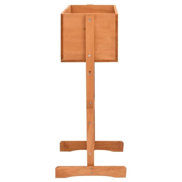 vidaXL Blomsterkasse med espalier oransje 45x30x74 cm heltre gran
