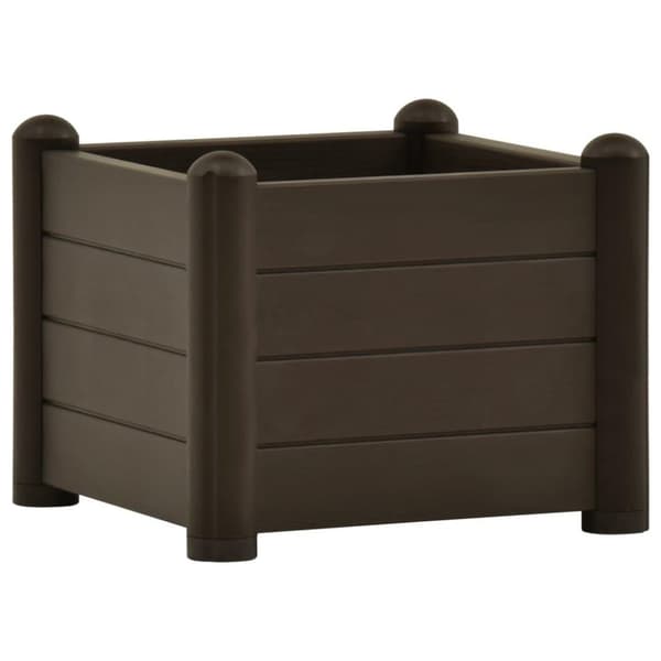 vidaXL Høybed PP mocca 43x43x35 cm