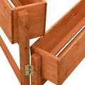 Miniatyrbillede 3 af 5: vidaXL foldbar plantekasse 60x14x75 cm massivt fyrretræ orange