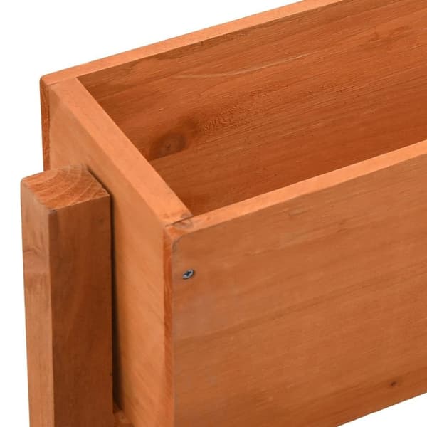 vidaXL foldbar plantekasse 60x14x75 cm massivt fyrretræ orange