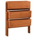 Miniatyrbillede 1 af 5: vidaXL foldbar plantekasse 60x14x75 cm massivt fyrretræ orange