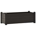 Pikkukuva 1 / 8: vidaXL Korotettu kukkalaatikko PP antrasiitti 100x43x35 cm