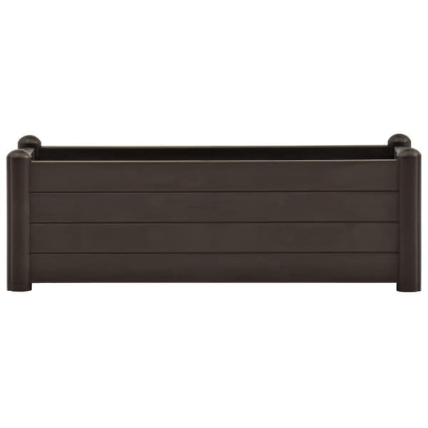 vidaXL Høybed PP mocca 100x43x35 cm