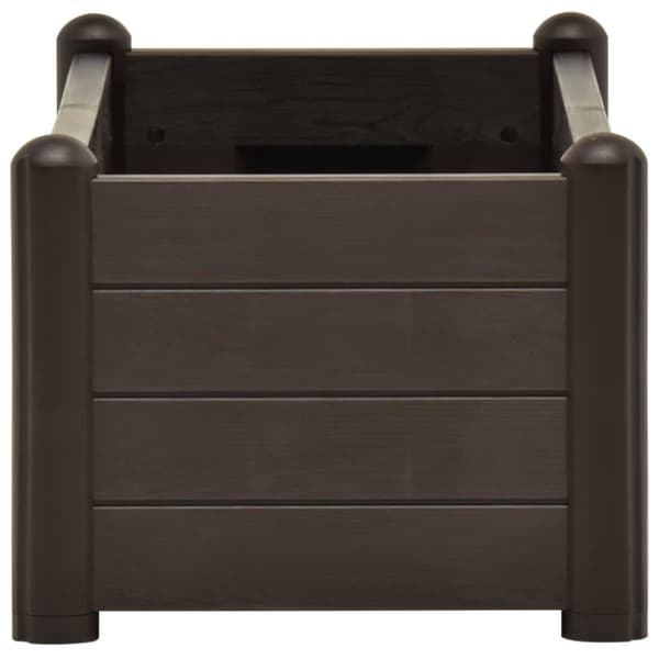 vidaXL Høybed PP mocca 100x43x35 cm