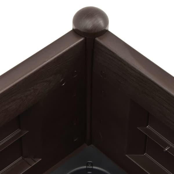 vidaXL Høybed PP mocca 100x43x35 cm