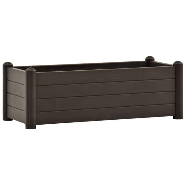 vidaXL Høybed PP mocca 100x43x35 cm