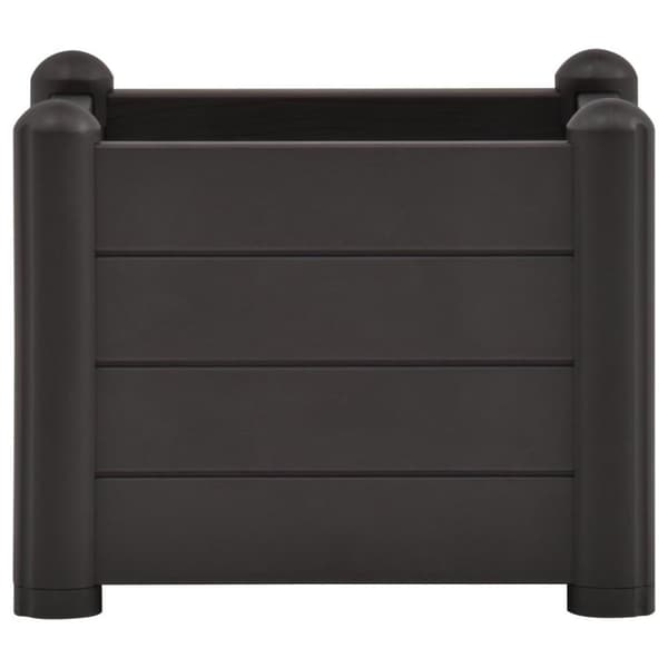 vidaXL Høybed PP antrasitt 43x43x35 cm