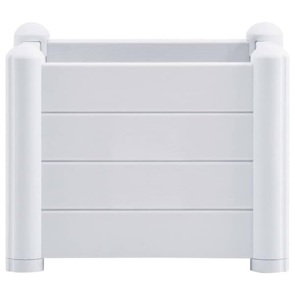 vidaXL højbed 43x43x35 cm PP hvid