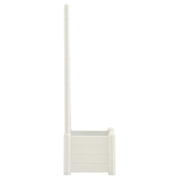 vidaXL Plantekasse med espalier 43x43x142 cm PP hvit