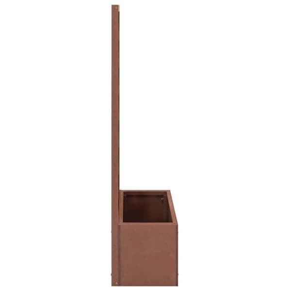 vidaXL Blomsterkasse med espalier 40x30x135 cm WPC