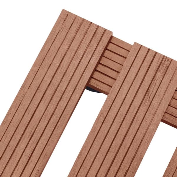 vidaXL Pottetraller 2 stk brun 30x30x7,5 cm WPC