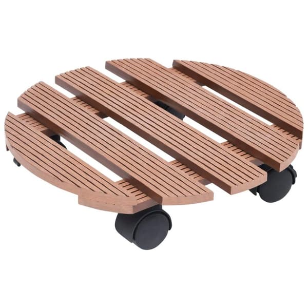vidaXL Kasvirullakot 2 kpl ruskea Ø30x7,5 cm WPC