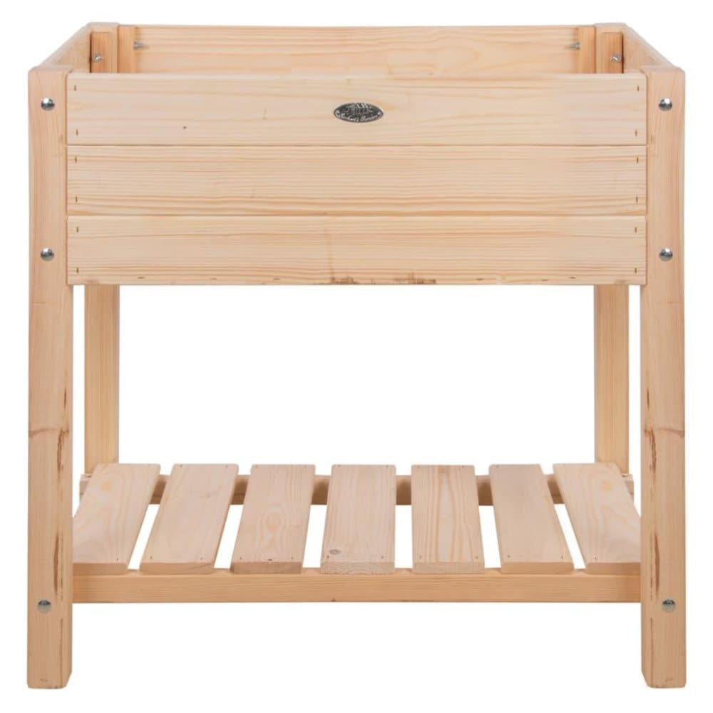Esschert Design Upphöjd odlingslåda ljust trä S