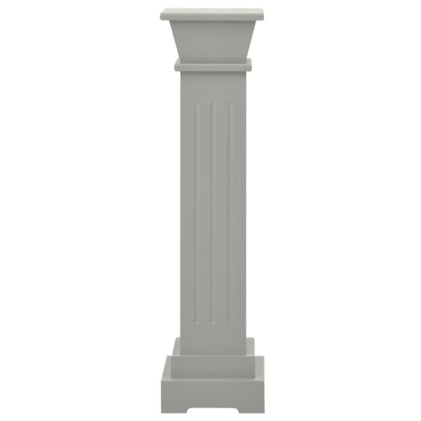 vidaXL Klassisk blompelare grå 17x17x66 cm MDF