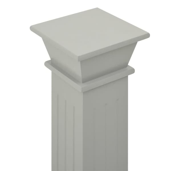 vidaXL Klassisk blompelare grå 17x17x66 cm MDF