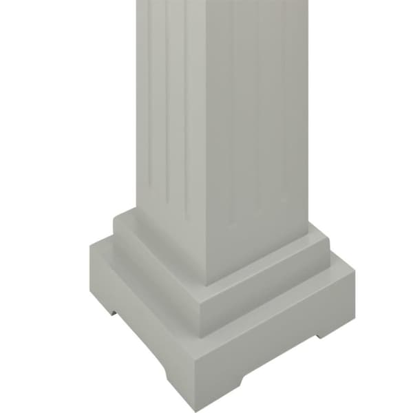 vidaXL Klassisk blompelare grå 17x17x66 cm MDF