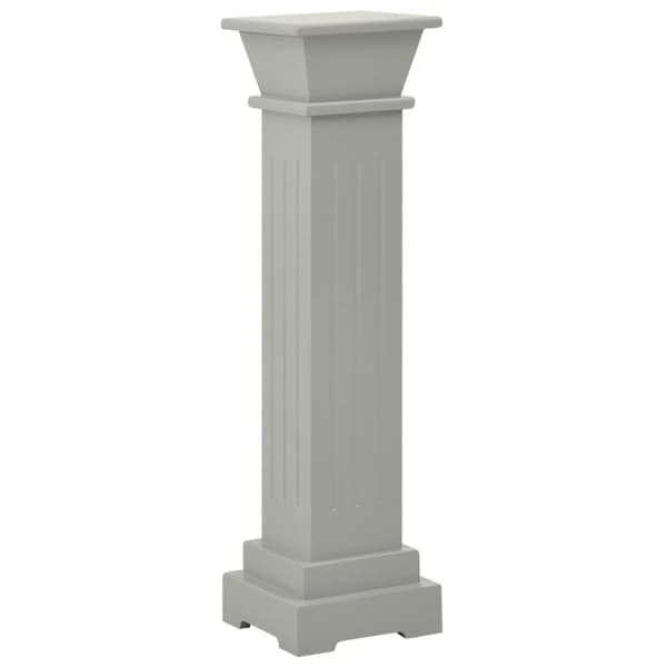 vidaXL Klassisk blompelare grå 17x17x66 cm MDF