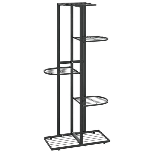 vidaXL 5-kerroksinen kukkateline 43x22x98 cm musta metalli
