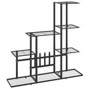vidaXL blomsterstativ 94,5x25x88 cm metal sort