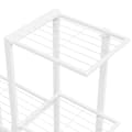 Miniatyrbillede 6 af 9: vidaXL blomsterstativ med hjul 94,5x25x92,5 cm metal hvid