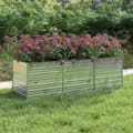 Miniatyrbilde 9 av 9: vidaXL Høybed 240x80x77 cm galvanisert stål sølv