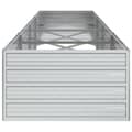 Miniatyrbillede 5 af 9: vidaXL højbed 320x80x45 cm galvaniseret stål sølvfarvet