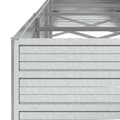 Miniatyrbillede 6 af 9: vidaXL højbed 320x80x45 cm galvaniseret stål sølvfarvet