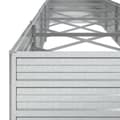 Miniatyrbillede 6 af 9: vidaXL højbed 400x80x45 cm galvaniseret stål sølvfarvet