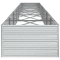 Miniatyrbillede 5 af 9: vidaXL højbed 480x80x45 cm galvaniseret stål sølvfarvet