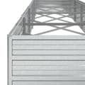 Miniatyrbillede 6 af 9: vidaXL højbed 480x80x45 cm galvaniseret stål sølvfarvet