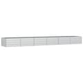 Miniatyrbillede 2 af 9: vidaXL højbed 480x80x45 cm galvaniseret stål sølvfarvet