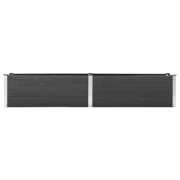 vidaXL højbed 200x50x54 cm WPC grå