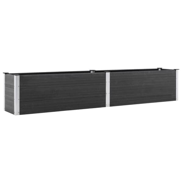 vidaXL højbed 200x50x54 cm WPC grå