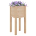 Miniatyrbilde 4 av 9: vidaXL Plantekasser 2 stk 31x31x70 cm heltre furu