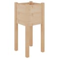 Miniatyrbilde 5 av 9: vidaXL Plantekasser 2 stk 31x31x70 cm heltre furu